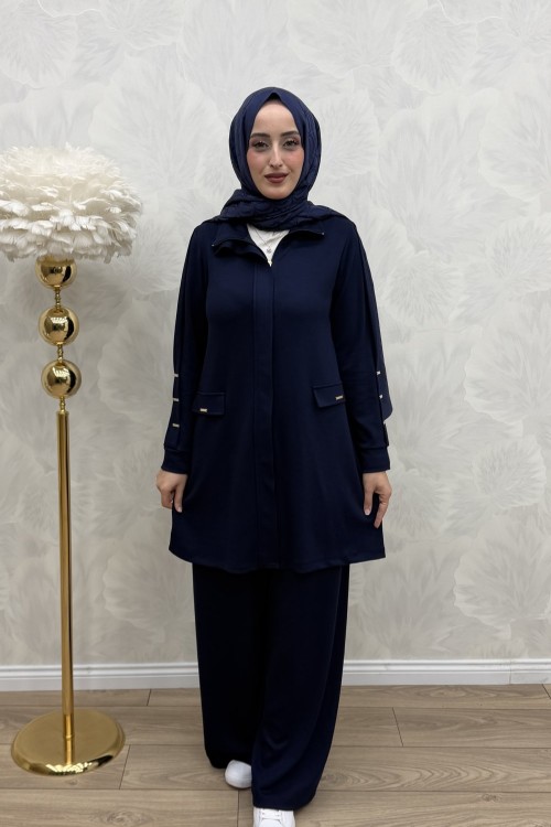 Ela Takım Lacivert