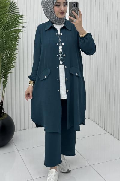 Elvis 3 lü Takım Petrol Yeşili