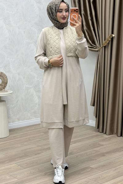 Lavin 3 lü Takım Bej