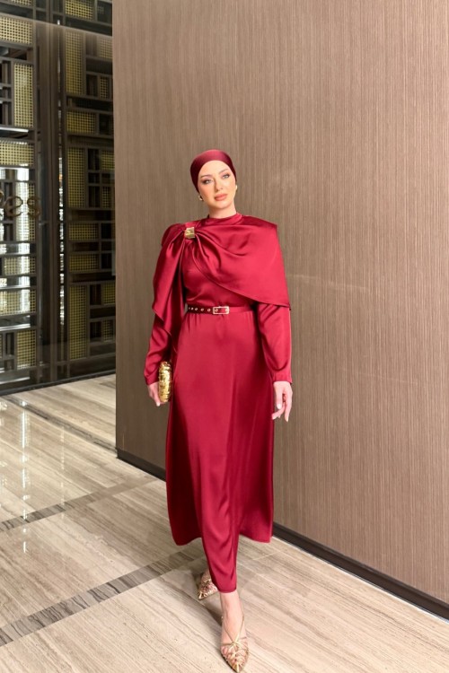 Aleyna Elbise Kırmızı