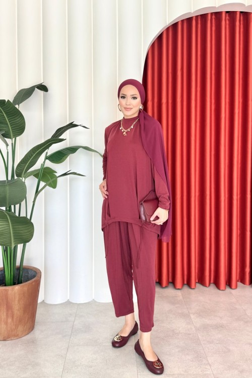 Alina Takım Bordo