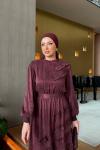 Aycan Elbise Bordo