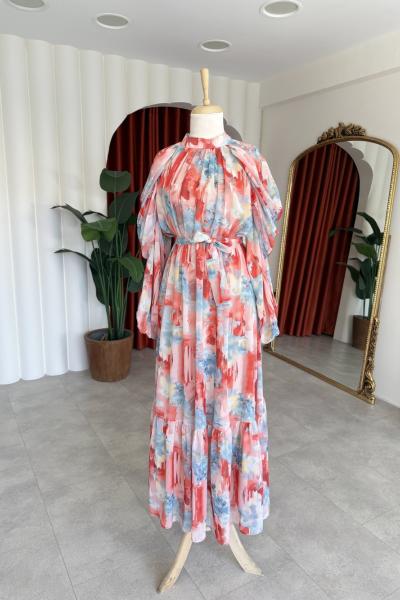 Bahar Elbise Kırmızı