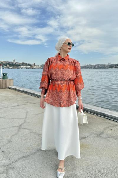 Bedriye Gömlek Turuncu