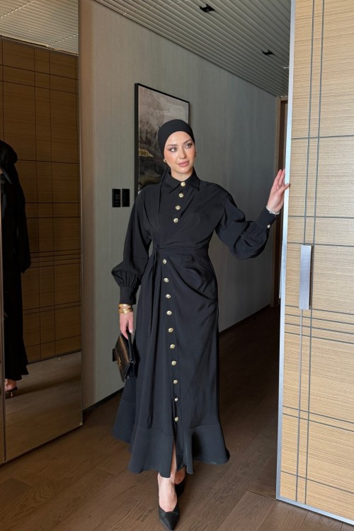 Betül Elbise Siyah