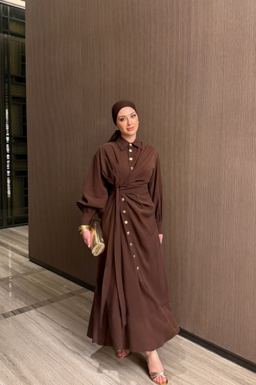 Betül Elbise Acı Kahve