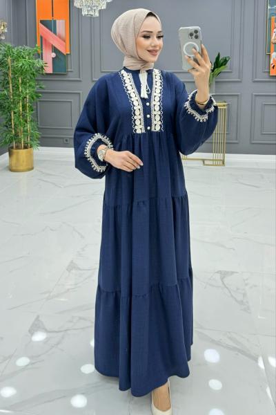 BTK CAVİDE ELBİSE 6569 LACİVERT