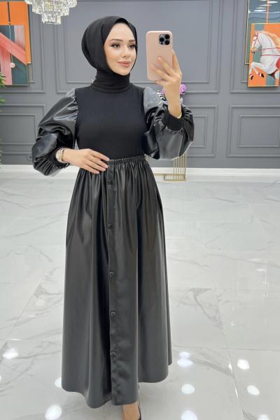 Btk ceylan elbise 6489 siyah
