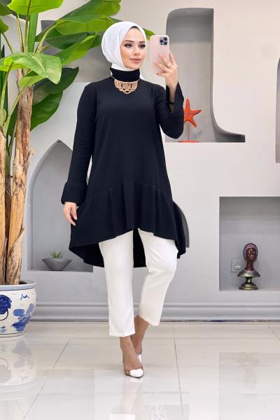 Açelya Tunik Siyah