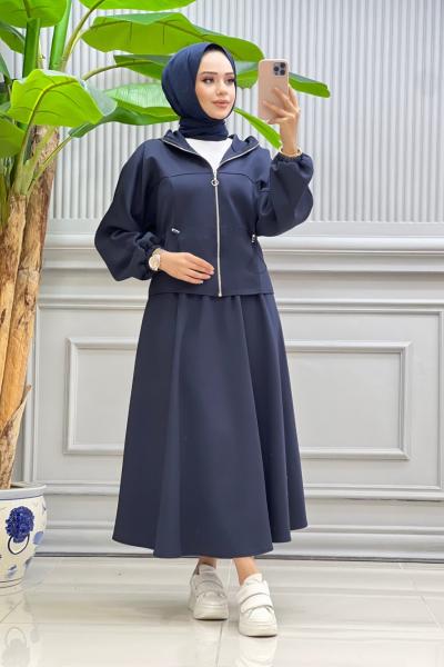 Btk gamze etekli takım 6400 lacivert