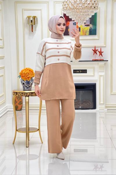 Btk  göksel triko takım 6429 vizon