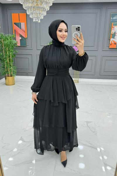 BTK GÜLGÜN ABİYE 6542  SİYAH