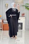 Btk  hasibe elbise takım 6303 siyah
