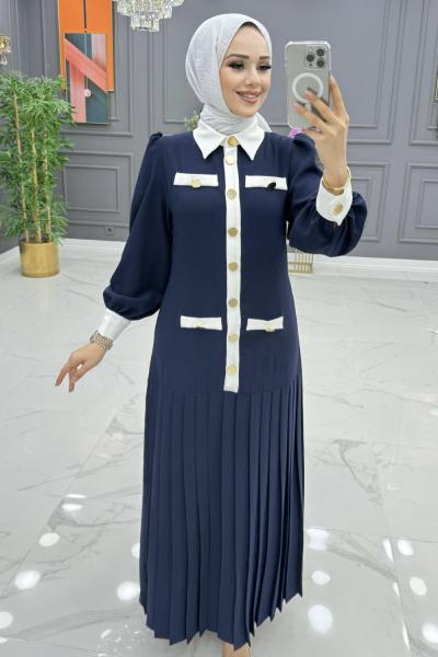 BTK KUBİLAY ELBİSE 6539 LACİVERT