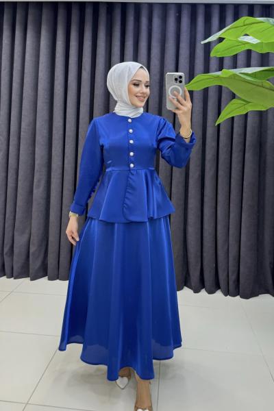 BTK SEHER ETEKLİ TAKIM 6546 saks mavisi