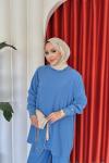 Cansu Pantolonlu Takım Mavi