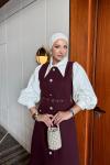 Cemile Elbise Bordo