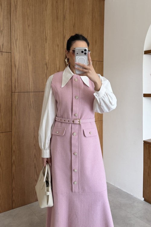 Cemile Elbise Pembe