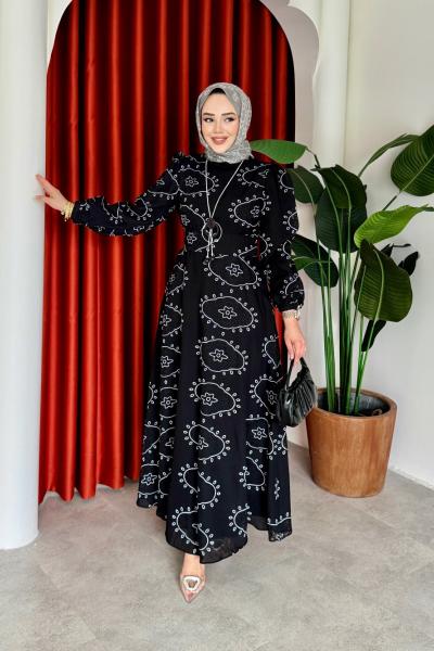 Çiğdem Elbise Siyah