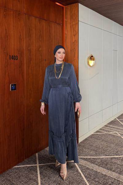 Çisem Elbise Lacivert