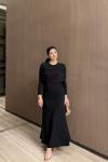 Btk  hasibe elbise takım 6303 siyah
