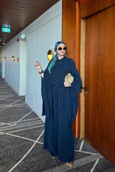 Esra Pantolonlu Takım Lacivert