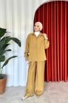 Figen Pantolonlu Takım Camel