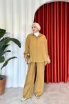Figen Pantolonlu Takım Camel
