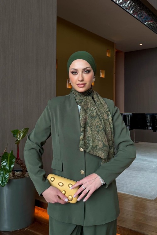Figen Pantolonlu Takım Haki