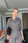 Gülcan Pantolonlu Takım Vizon
