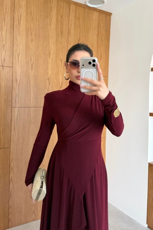 Hande Elbise Bordo