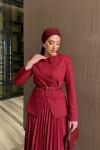 Hande Etekli Takım Bordo