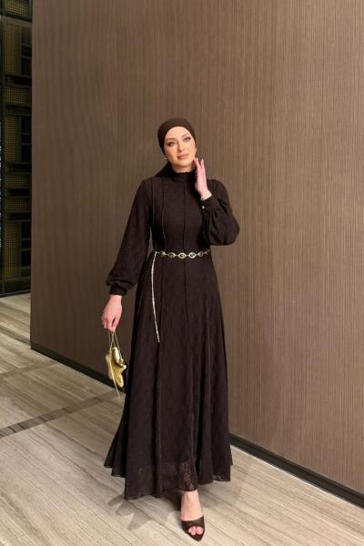 İlknur Elbise Acı Kahve