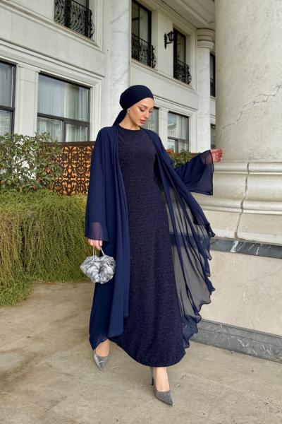 Lale Elbise Takım Lacivert