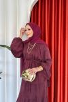 Leyla Etekli Takım Bordo