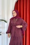 Leyla Etekli Takım Bordo