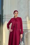 Mayıs Etekli Takım Bordo