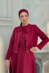 Mayıs Etekli Takım Bordo