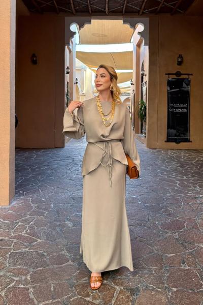 Müge Etek Takım Mint Yeşil