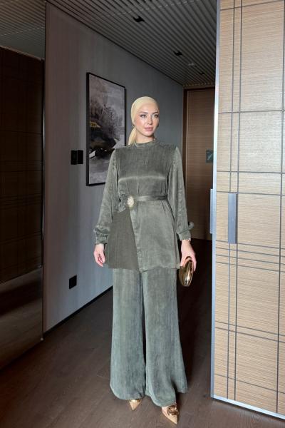 Nehir Pantolonlu Takım Haki