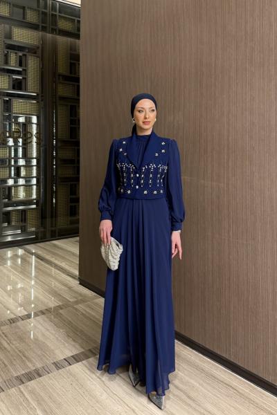 Nigar Elbise Takım Lacivert