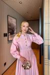 Nisa Elbise Pembe