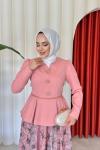 Nurşen Etekli Takım Pembe