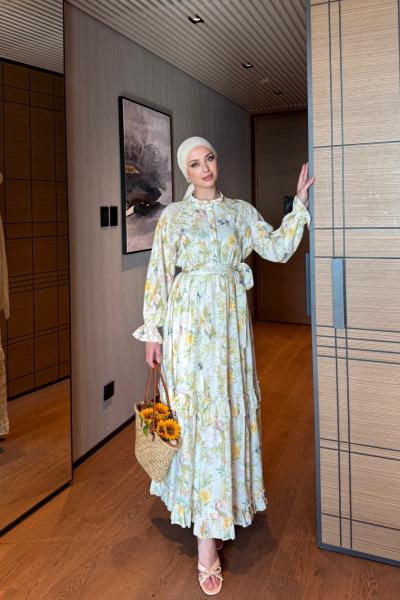 Sadegül Elbise Sarı