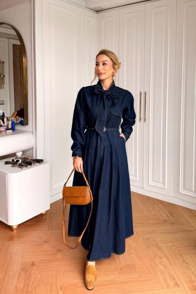 Sevde Elbise Lacivert