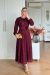 Sümbül Elbise Bordo