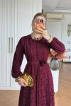 Sümbül Elbise Bordo