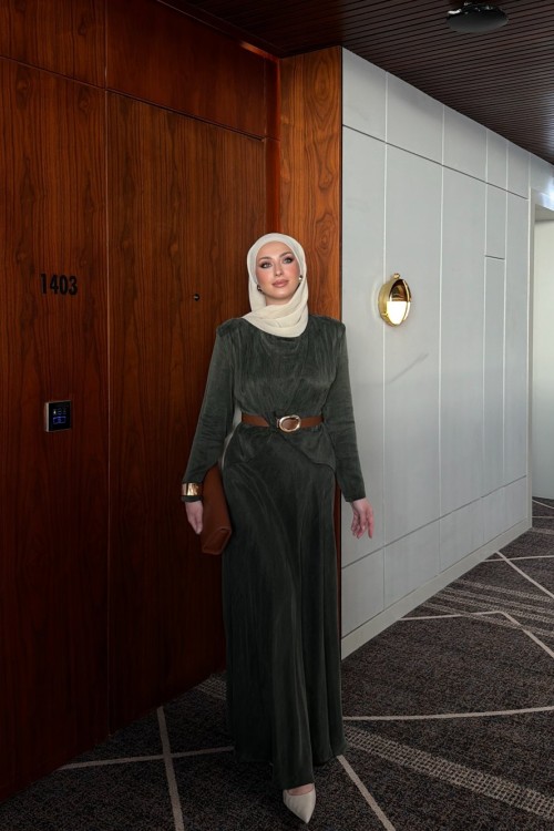 Yeliz Elbise Haki