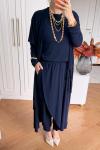 Zarife  Üçlü Pantolon Takım Lacivert