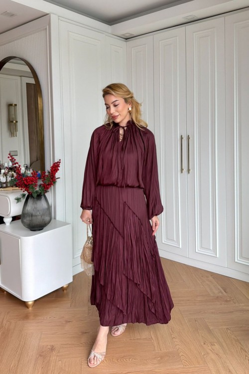 Zeynep Etek Takım Bordo